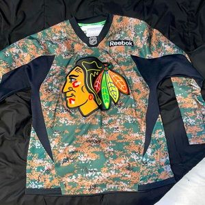 Reebok Camo Blackhawks jersey